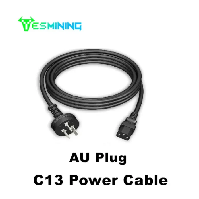 C13 Netzteilkabel für Antminer L7 / S19jpro / S19kpro / E9pro / X5 / K7 / HS3 / D9 / DR7