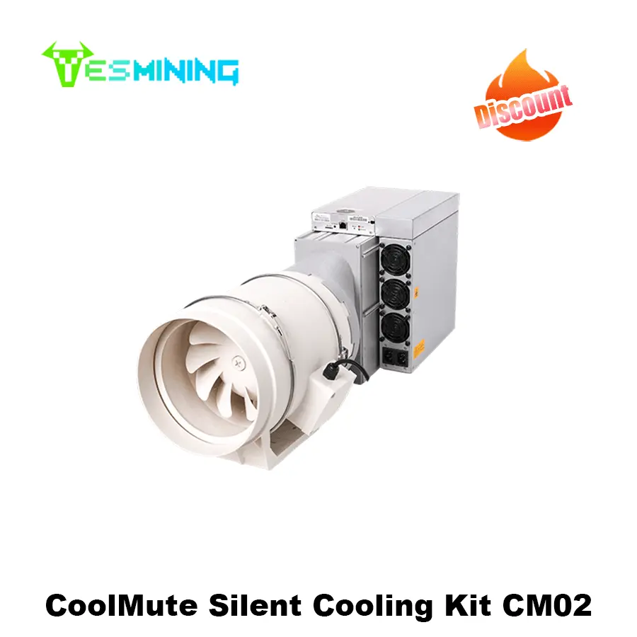 Silencer and Cooling Kit Inline Duct Fan CM02 for ASlC Miner