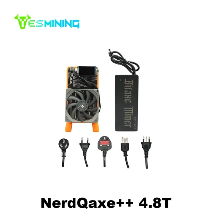 NerdMiner NerdQaxe++ 4.8Th/s 76W Bitcoin Solo Miner