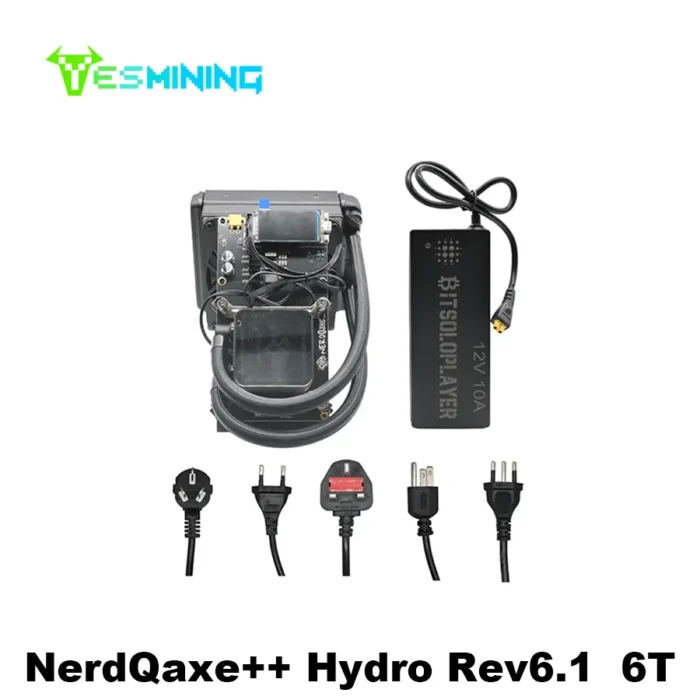 Mineur Solo Bitcoin NerdQaxe++ Rev6.1 6Th/s 100W